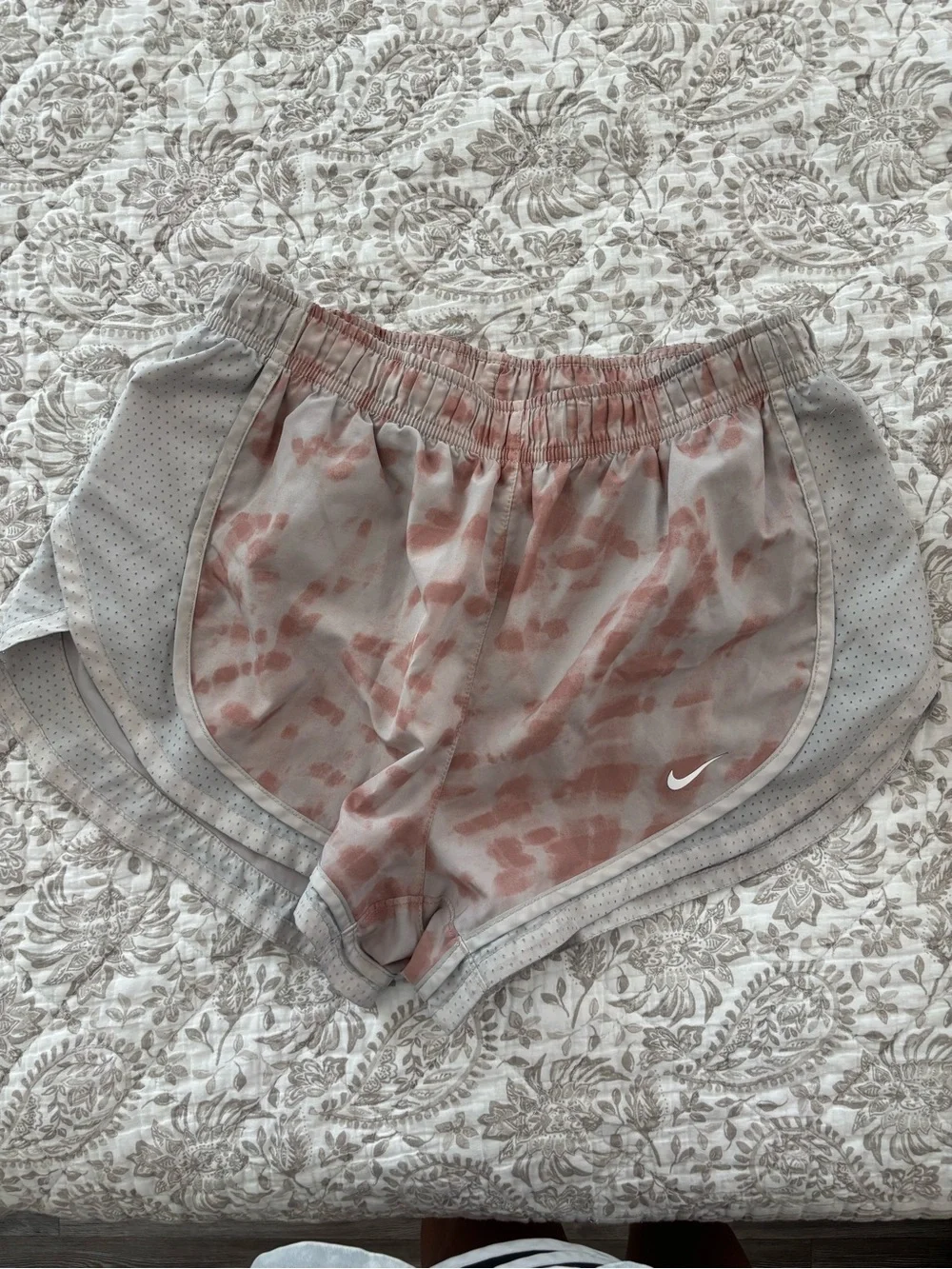 Nike Women’s Dusty Pink Tie-Dye Athletic Shorts